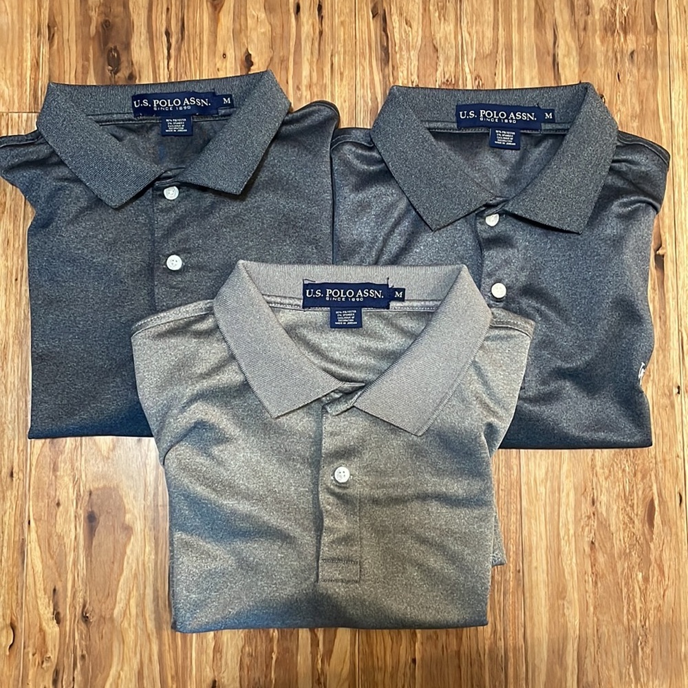 3 U.S. Polo Assn. Shirts